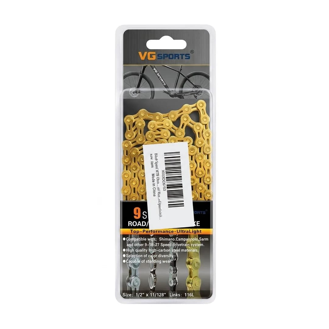 Cadena VG Sport de 9 Velocidades Road/MTB 116L