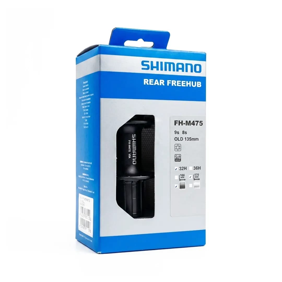 Maza trasera Shimano FH-M475 8/9V 32H 170mm