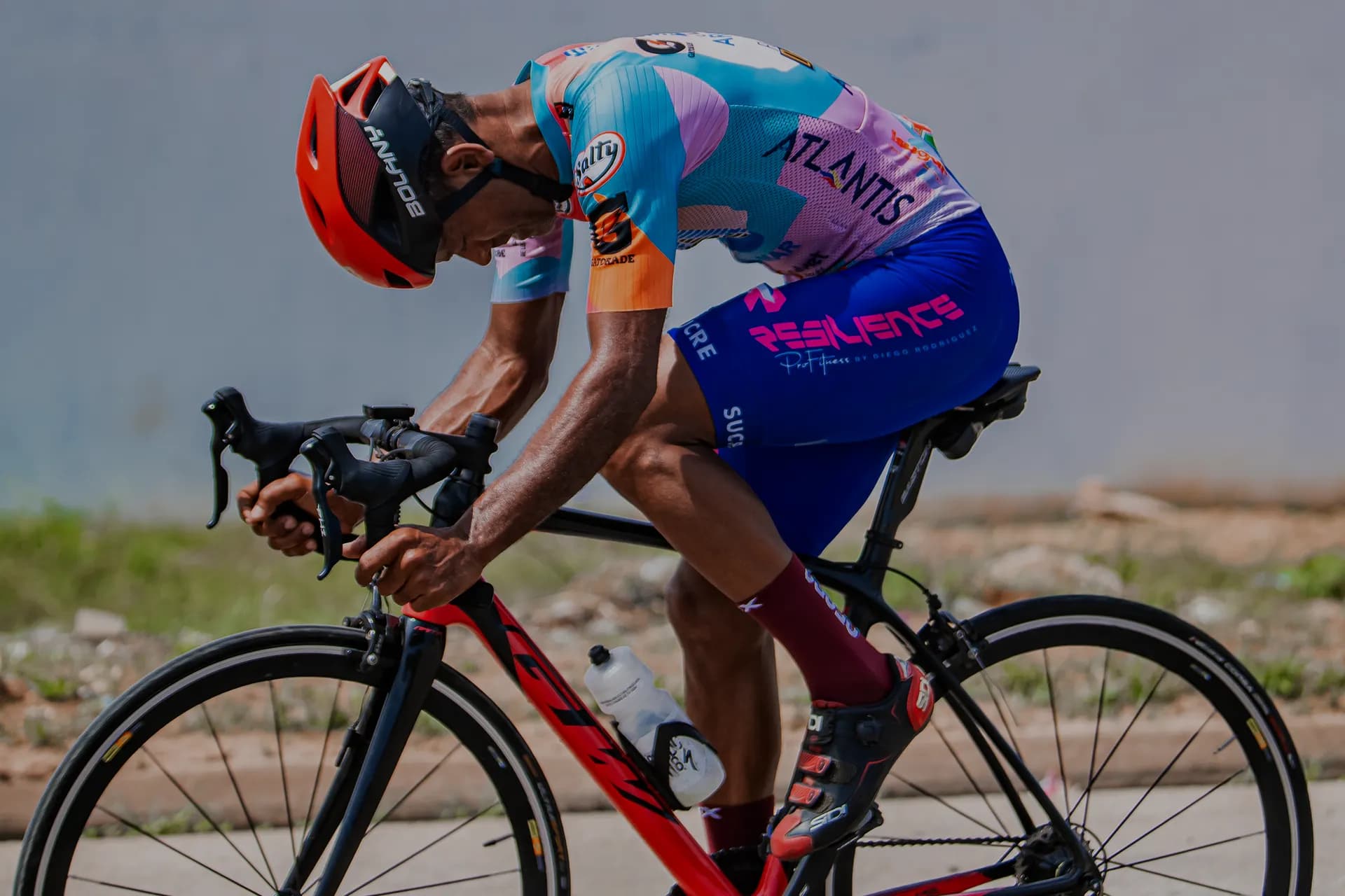 Ciclista en ruta